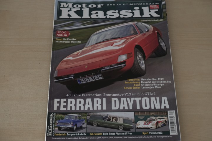 Deckblatt Motor Klassik (07/2008)